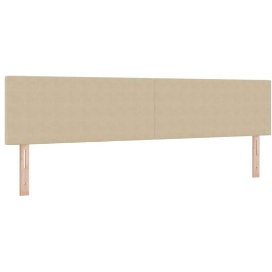 Led Headboard with led Strip Lights Grey green 200 cm Fabric Vidaxl