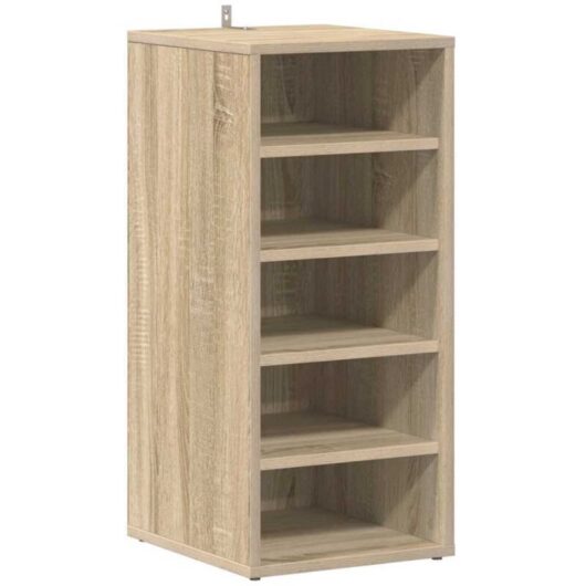 Shoe Cabinet Sonoma Oak 31.5x35x70 cm Engineered Wood Vidaxl