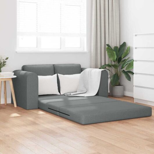 Sofa Bed Dark grey 148 x 71 x 83 cm Fabric Vidaxl