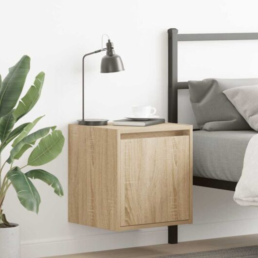 Vidaxl - Wall-Mounted Bedside Cabinets 2 pcs Sonoma Oak 38x34x40 cm