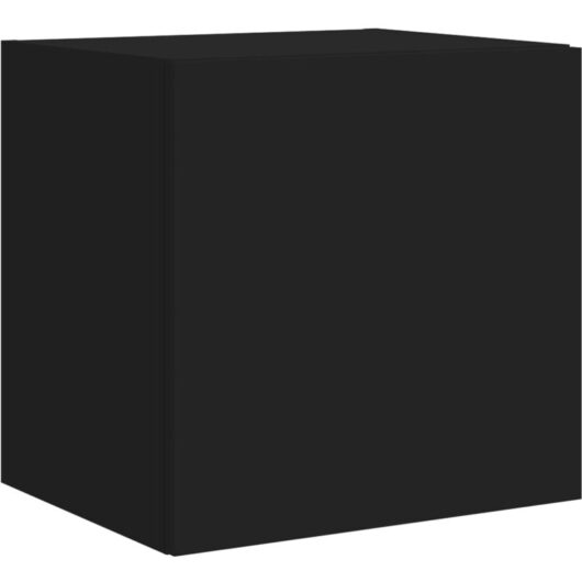 Vidaxl - tv Wall Cabinet with led Lights Black 40.5x35x40 cm