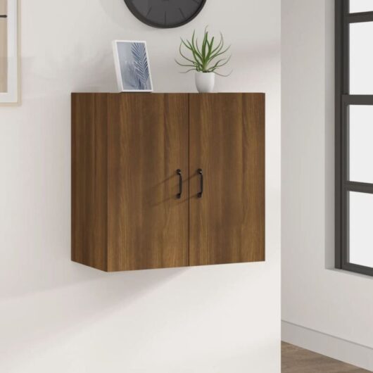 Wall Cabinet Brown Oak 60x31x60 cm Engineered Wood Vidaxl