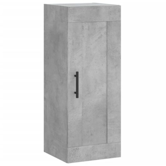 Wall Mounted Cabinet Concrete Grey 34.5x34x90 cm Engineered Wood vidaXL