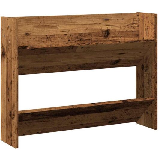 Wall Shoe Cabinet Old Wood 80x18x60 cm Engineered Wood vidaXL