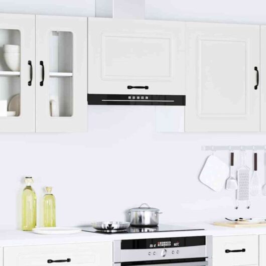 Kitchen Wall Cabinet Kalmar White Engineered Wood Vidaxl
