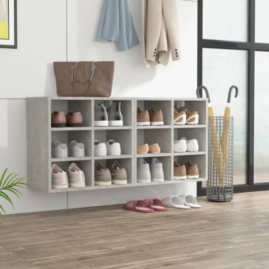 Shoe Cabinets 2 pcs Concrete Grey 52.5x30x50 cm Vidaxl