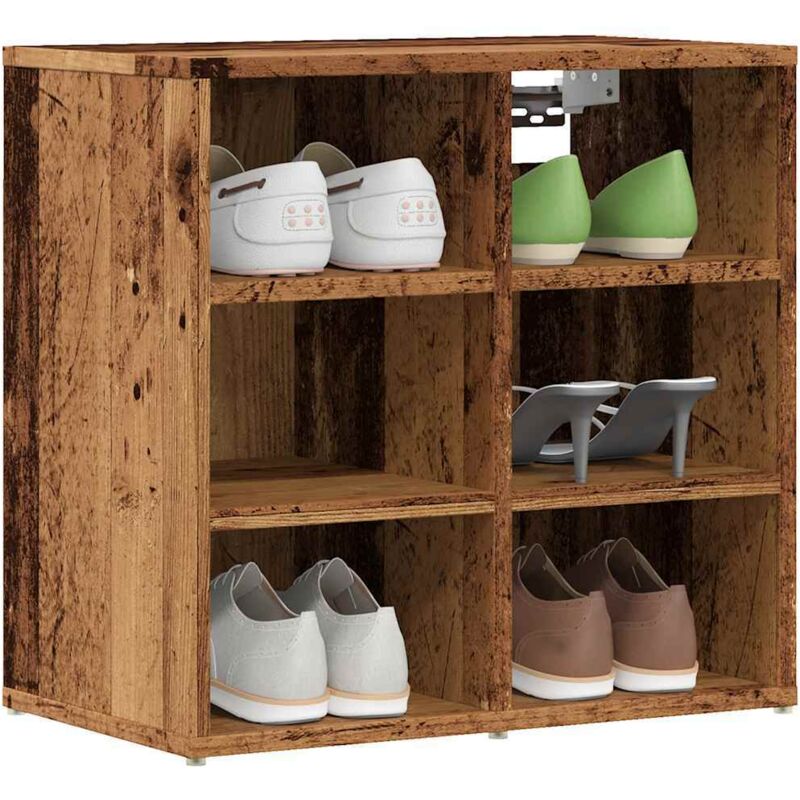 Shoe Cabinets 2 pcs Old Wood 52x30x50 cm Vidaxl