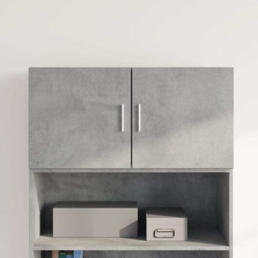 Vidaxl - Wall Cabinet Concrete Grey 80x42.5x40 cm Engineered Wood
