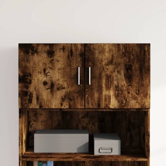Vidaxl - Wall Cabinet Smoked Oak 80x42.5x40 cm Engineered Wood