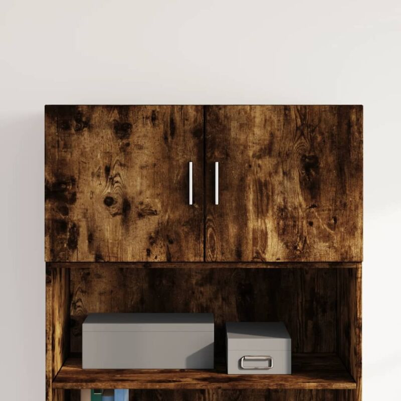Vidaxl - Wall Cabinet Smoked Oak 80x42.5x40 cm Engineered Wood