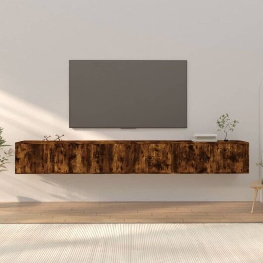 Vidaxl - Wall-mounted tv Cabinets 3 pcs Smoked Oak 100x34.5x40 cm