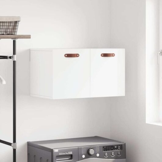 Wall Cabinet White 60x36.5x35 cm Engineered Wood Vidaxl