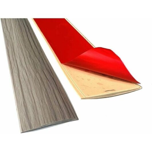 100 pieces vinyl transition profiles, adhesive threshold strips, flat compensation rails for joints between wood and laminate flooring