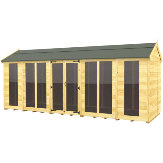 18 x 7 Apex Summer House (Full Height Window)