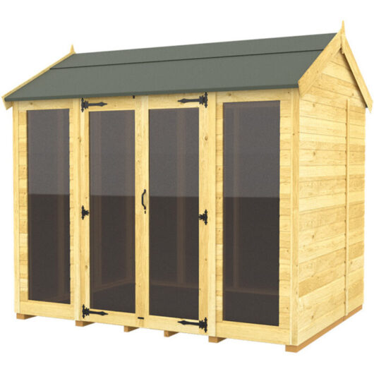 8 x 8 Apex Summer House (Full Height Window)
