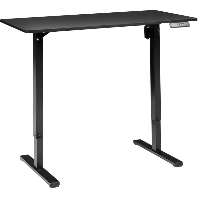 Beliani - Electric Adjustable Standing Desk Modern Square Feet 120 x 60 cm Black Top and Base Tavares