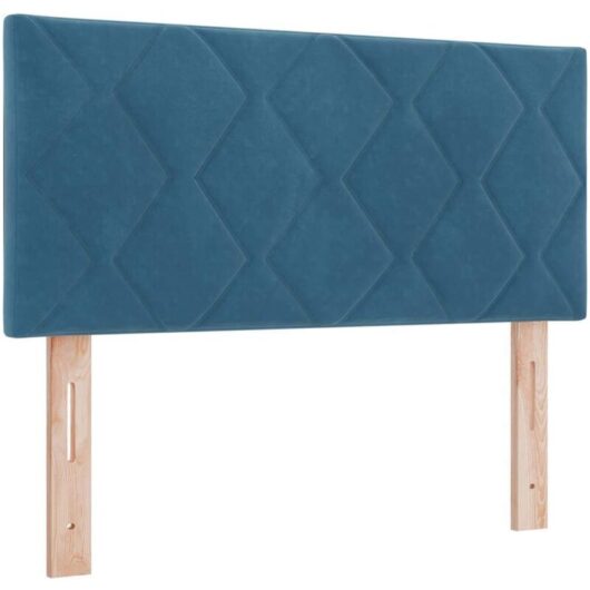 Headboard Height Adjustable Dark blue 100 cm Velvet vidaXL