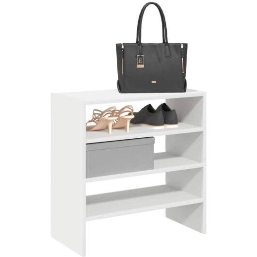 Shoe Racks 2 pcs Stackable White 60x30x30.5 cm Vidaxl