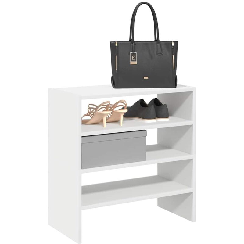 Shoe Racks 2 pcs Stackable White 60x30x30.5 cm Vidaxl
