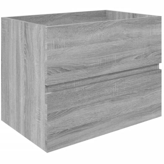 Sink Cabinet Grey Sonoma 60x38.5x45 cm Engineered Wood Vidaxl