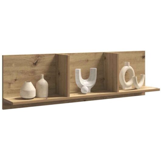 Wall Cabinet 100x16.5x30 cm Artisian Oak Engineered Wood Vidaxl