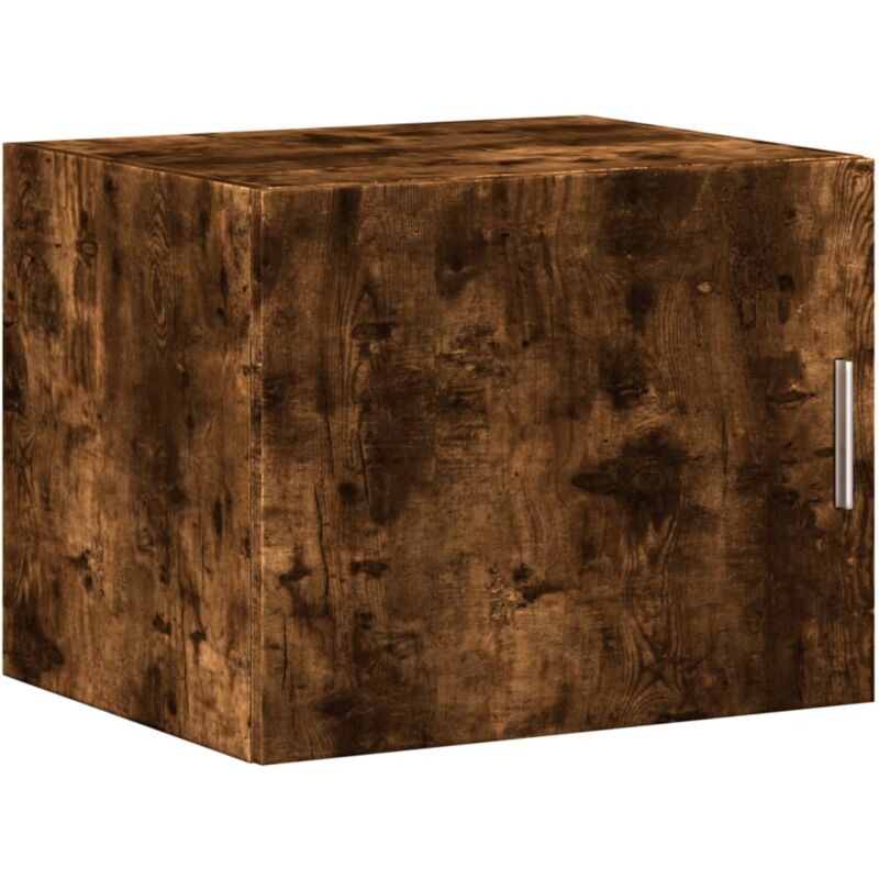 Wall Cabinet Smoked Oak 50x42.5x40 cm Engineered Wood Vidaxl