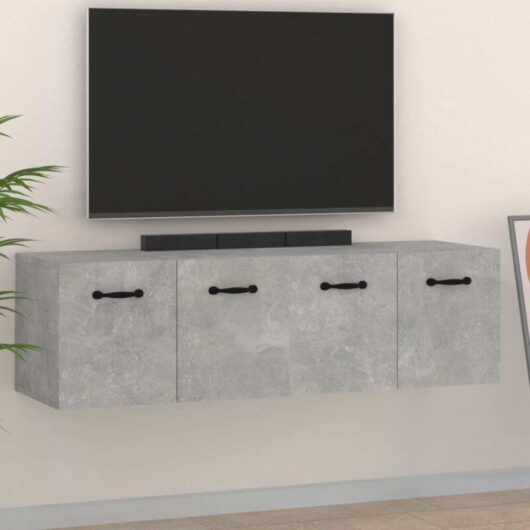 Wall Cabinets 2 pcs Concrete Grey 80x35x36.5 cm Engineered Wood vidaXL