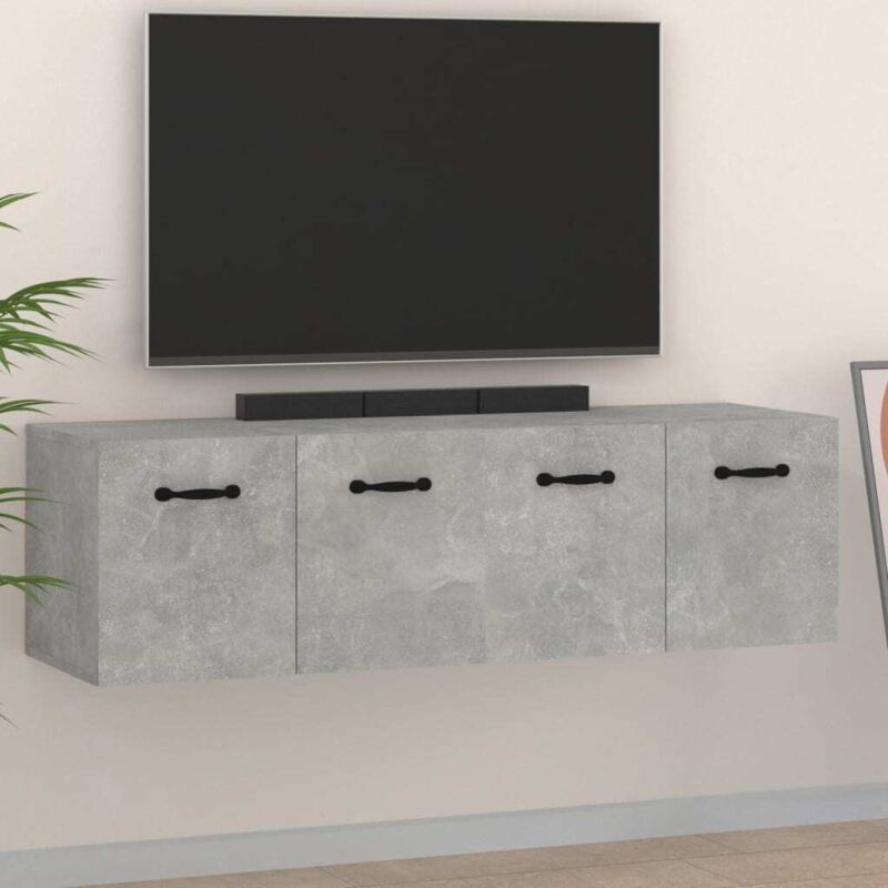 Wall Cabinets 2 pcs Concrete Grey 80x35x36.5 cm Engineered Wood vidaXL