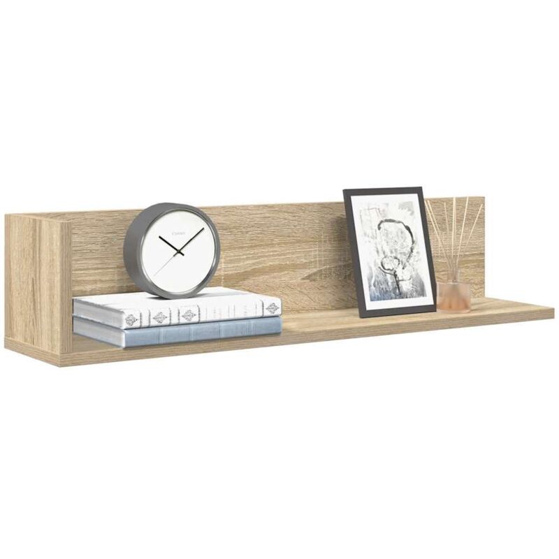 Wall Shelves 2 pcs Sonoma Oak 75x16.5x16.5 cm Engineered Wood vidaXL