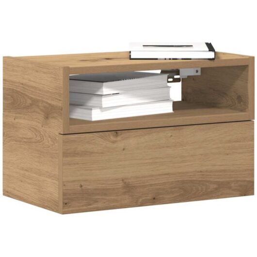 Wall-mounted Bedside Cabinets 2 pcs Artisan Oak 45x26x28.5 cm vidaXL