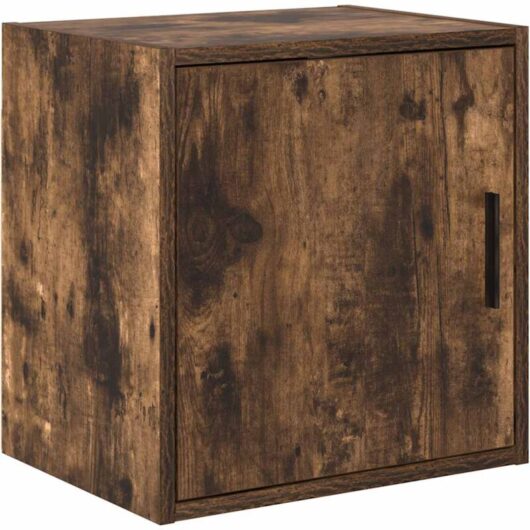vidaXL Garage Wall Cabinet Smoked Oak Engineered Wood