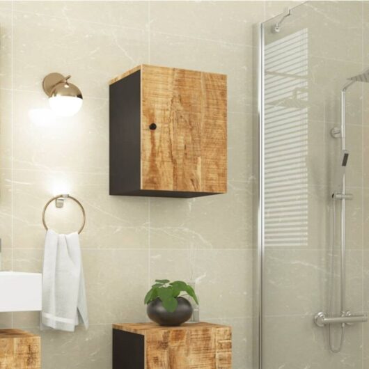 Bathroom Wall Cabinet 38x33x48 cm Solid Wood Mango Vidaxl