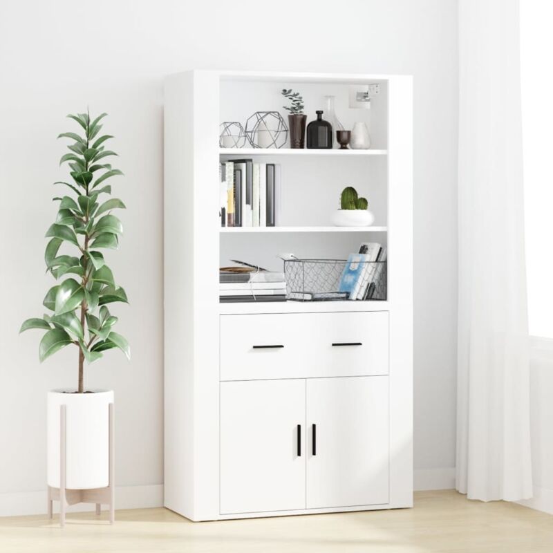 Highboard White Engineered Wood Vidaxl