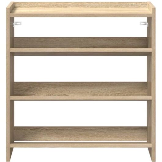 Shoe Rack Sonoma Oak 60x25x62 cm Engineered Wood Vidaxl