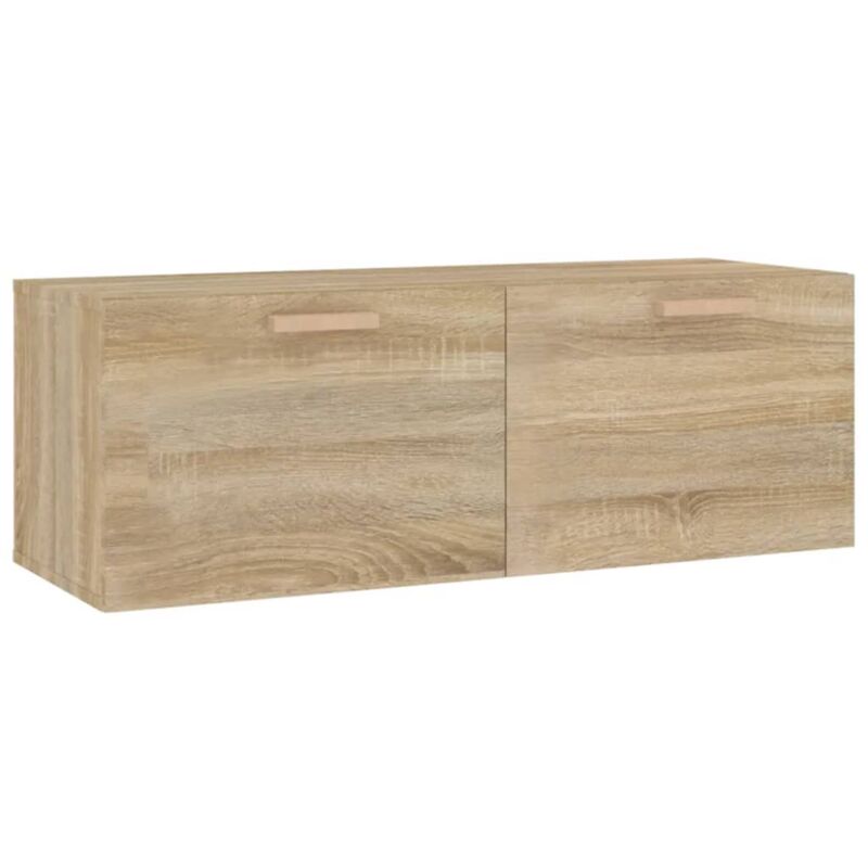 Wall Cabinet Sonoma Oak 100x36.5x35 cm Engineered Wood vidaXL