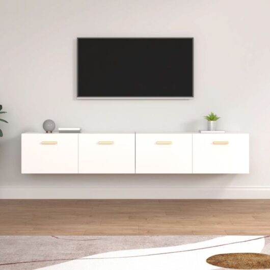 Wall Cabinets 2 pcs White 100x36.5x35 cm Engineered Wood vidaXL
