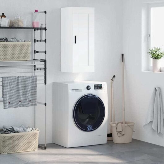 Wall Mounted Cabinet White 34.5x34x90 cm Engineered Wood vidaXL