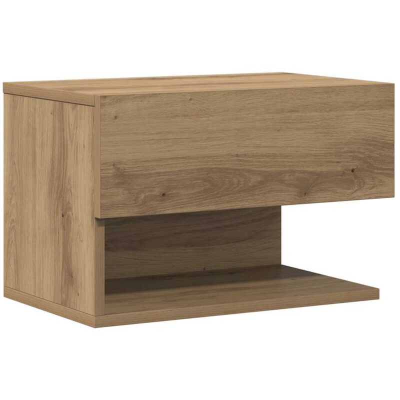 Wall-mounted Bedside Cabinet Artisian Oak vidaXL