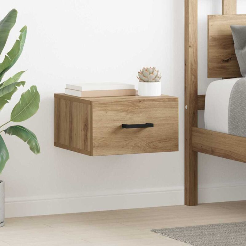 Bedside Cabinet Artisan oak 35 x 35 x 20 cm Engineered wood vidaXL