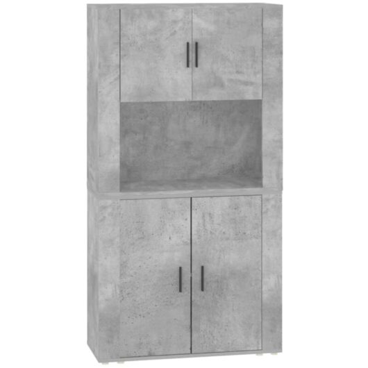 Highboard Concrete Grey Engineered Wood Vidaxl