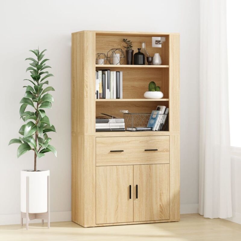 Highboard Sonoma Oak Engineered Wood Vidaxl
