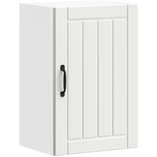 Kitchen Wall Cabinet Lucca White Engineered Wood Vidaxl