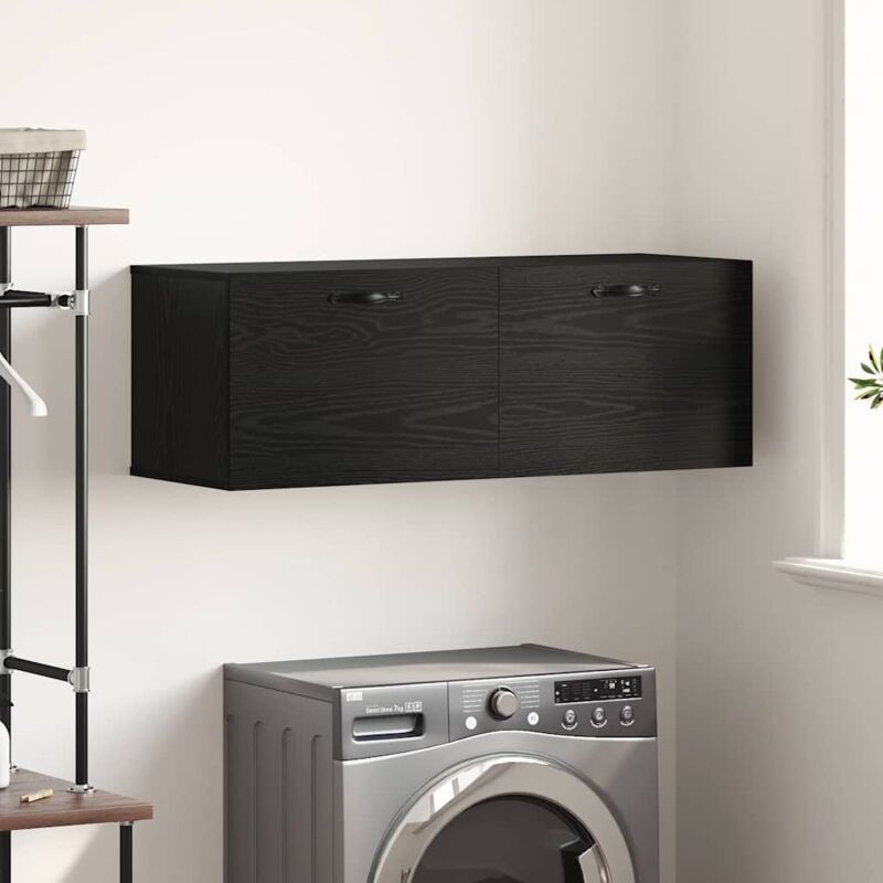 Vidaxl - Wall Cabinet Black oak 100 x 36.5 x 35 cm Engineered wood