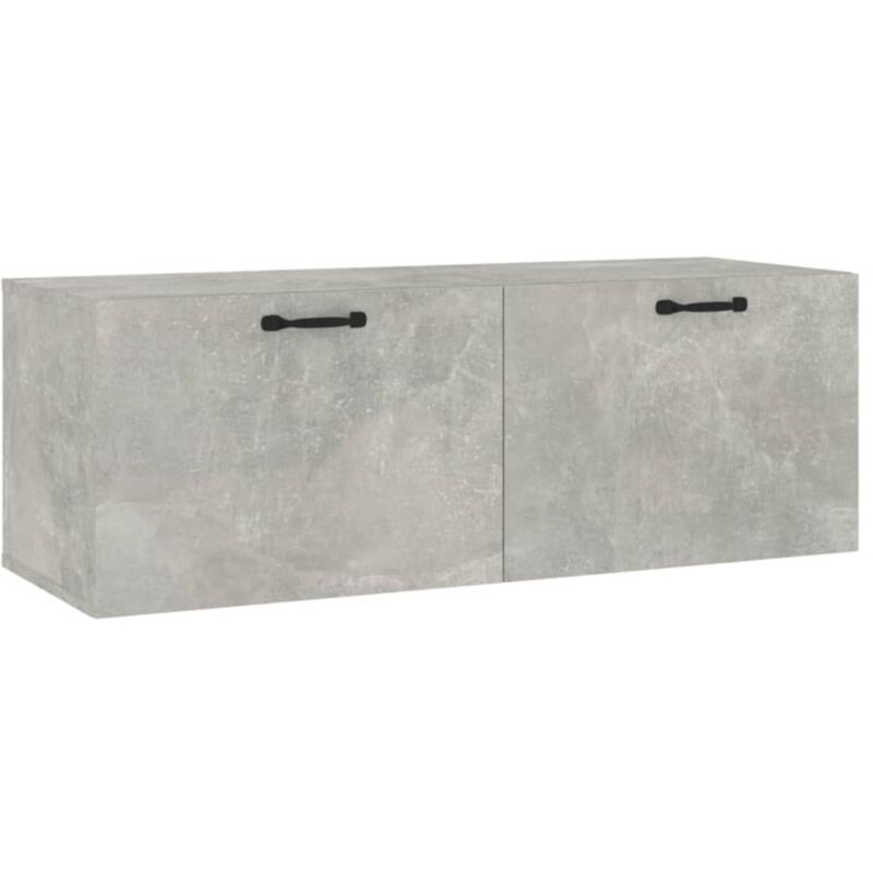 Wall Cabinet Concrete Grey 100x36.5x35 cm Engineered Wood vidaXL