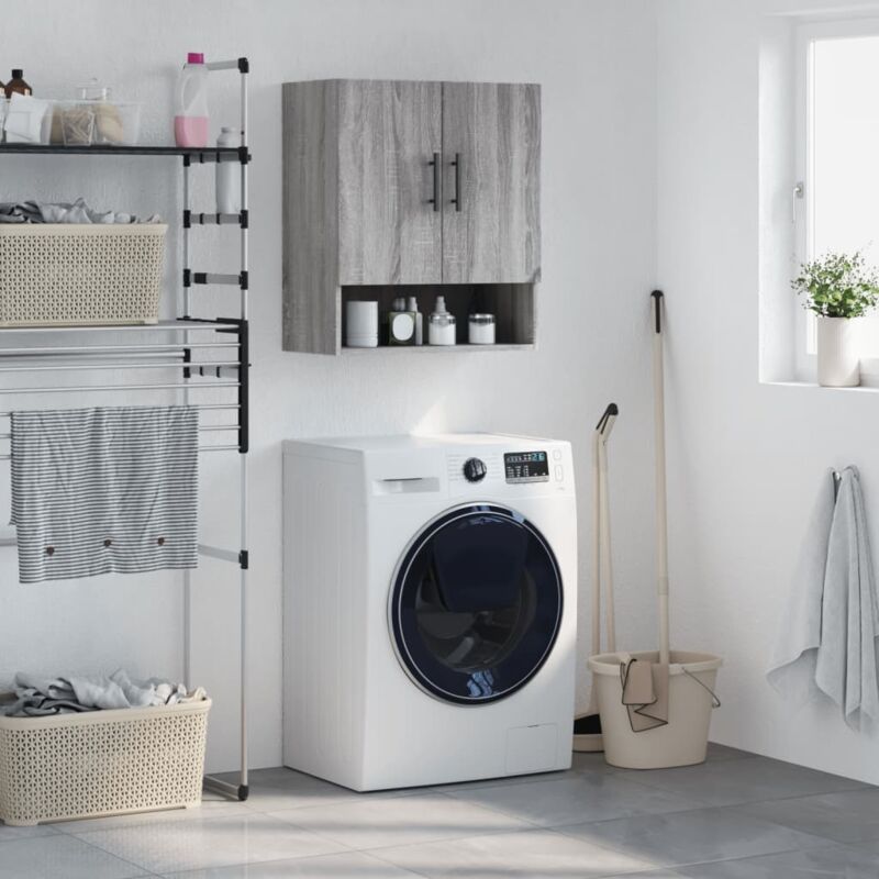 Wall Cabinet Grey Sonoma 60x31x70 cm Engineered Wood Vidaxl
