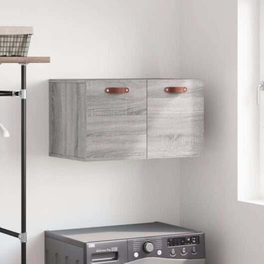 Wall Cabinet Grey Sonoma 60x36.5x35 cm Engineered Wood Vidaxl