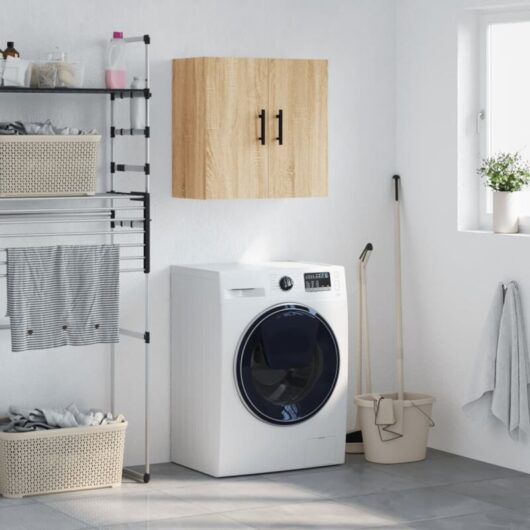 Wall Cabinet Sonoma Oak 60x31x60 cm Engineered Wood Vidaxl
