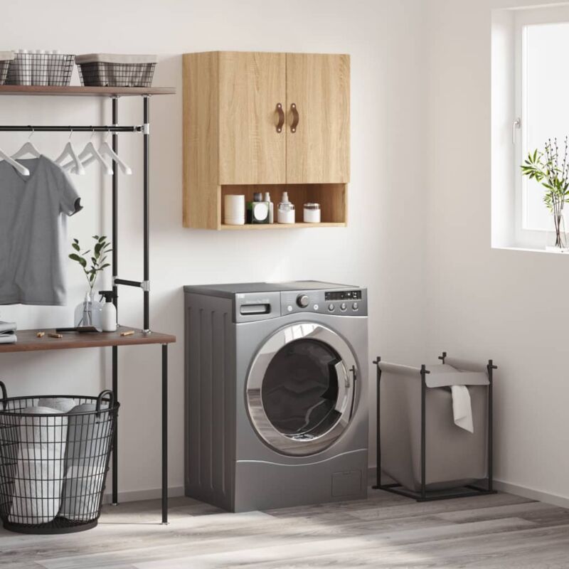 Wall Cabinet Sonoma Oak 60x31x70 cm Engineered Wood Vidaxl