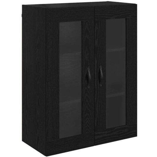 Wall Mounted Cabinet Black Oak 69.5 x 34 x 90 cm vidaXL