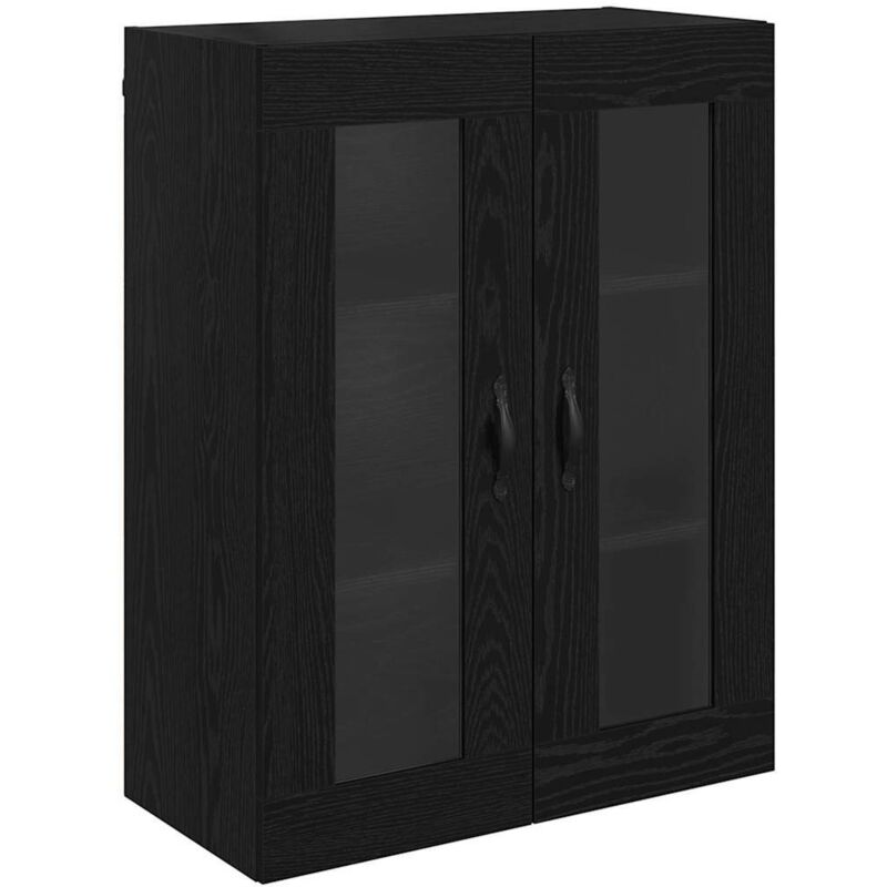 Wall Mounted Cabinet Black Oak 69.5 x 34 x 90 cm vidaXL